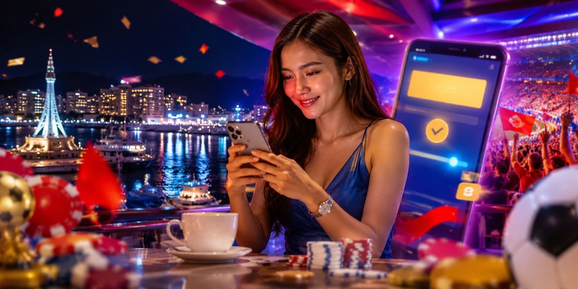 Pengguna kul21 Malaysia mengakses platform mudah alih di telefon pintar